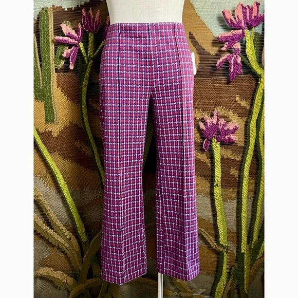 Anthropologie The Margot Plaid Pants M - Picture 9 of 16